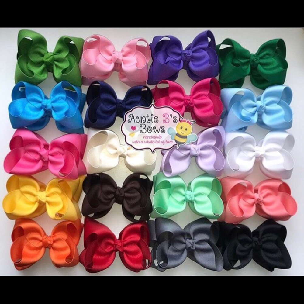 Lot of 20 NEW Boutique Style Hair Bows 4”